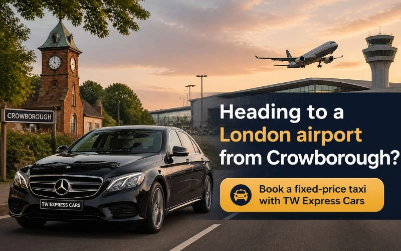 Crowborough to London Airports
